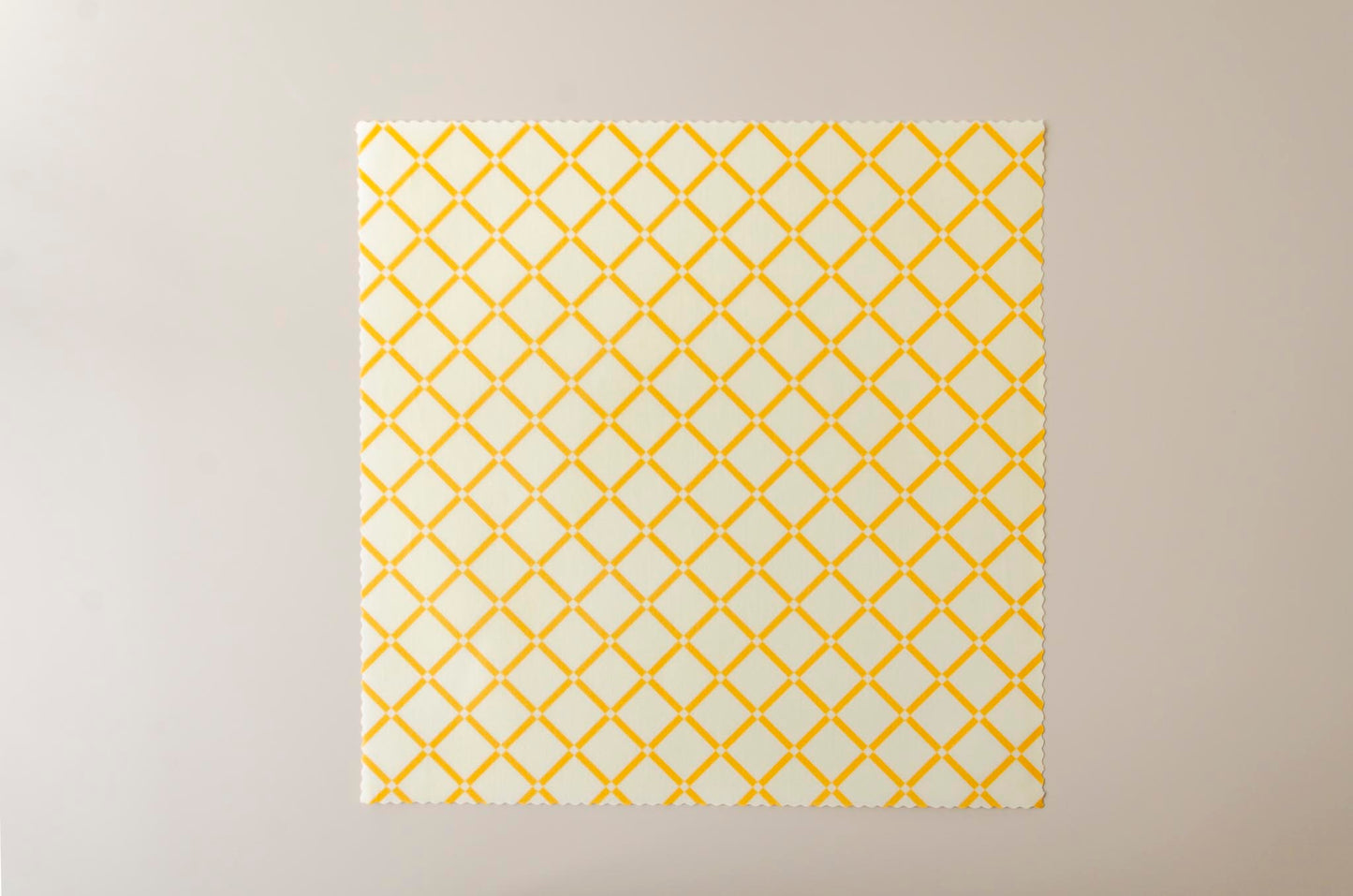 Bienenwachstuch 30x30 cm - Muster Kreuzchen - orange